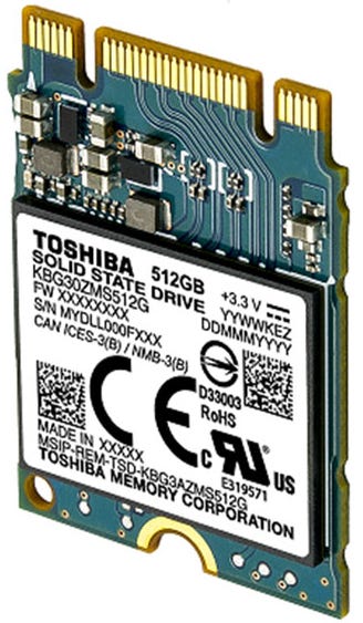 Toshiba KBG30ZMS128G internal solid state drive M.2 128 GB PCI Express 3.1 NVMe TLC boxxe