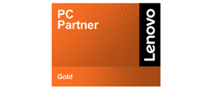 Lenovo Gold PC Partner logo  |  boxxe Partner